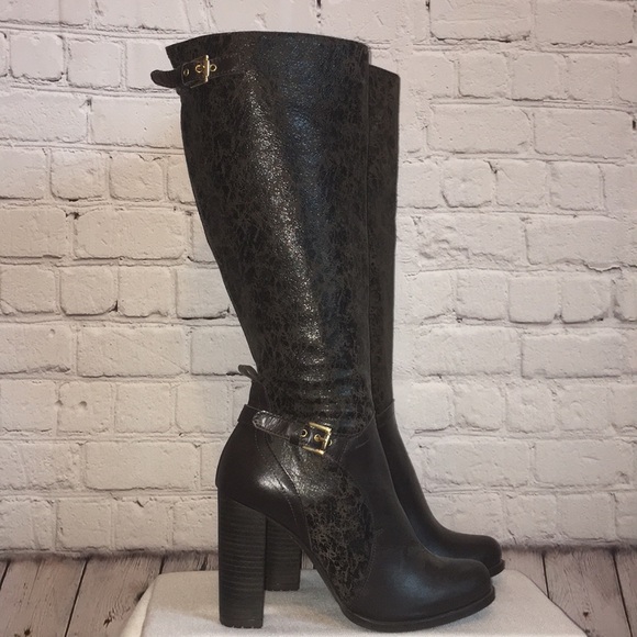 Made in Spain NWOT Beautiful Brown Knee Bo… - Picture 2 of 8